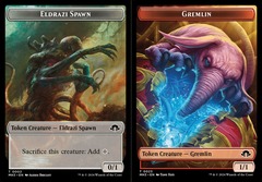 Eldrazi Spawn (0002) // Gremlin (0023) Double-Sided Token - Foil